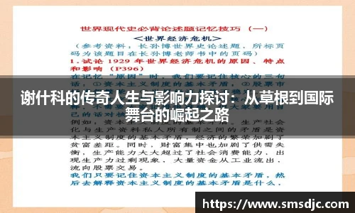 谢什科的传奇人生与影响力探讨：从草根到国际舞台的崛起之路